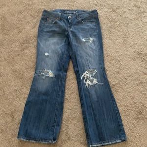 American Eagle distressed boyfriend jeans